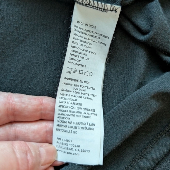 prAna Daphne Skirt Sustainable Comfort Women Small Lounge Minimalist Earthy Grey - Picture 9 of 13